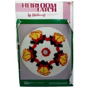 Heirloom Latch Shillcraft Christmas Bells Tree Skirt 34 x 34 Latch Hook Kit 1453